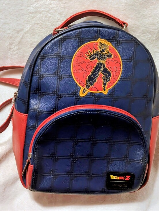 Loungefly Other - Loungefly Navy and Red Saiyan Goku Dragon Ball Z Mini Backpack 11" 1990s.EUC!
